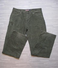 Vineyard Vines Trousers Mens W33 L32 Green Corduroy Straight Leg Zip Cotton