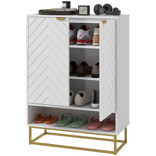 Homcom shoe cabinet with - cabinet,