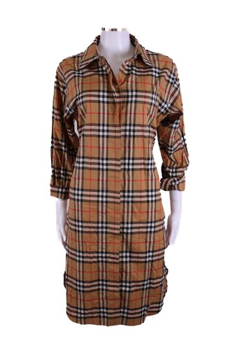 Burberry check shirt dress - check,