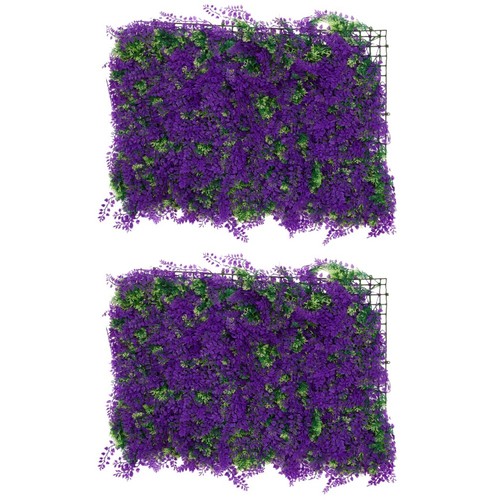 Reusable purple faux hedge - reusable,