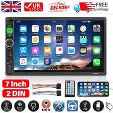 7" Double 2 DIN Car Stereo Radio Touch Screen USB Bluetooth Android/IOS Player