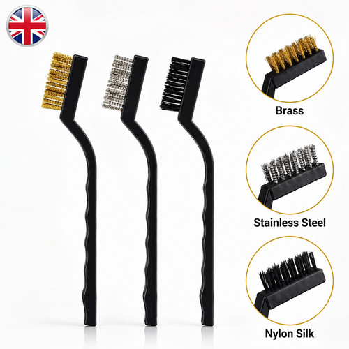 3pcs wire brush set brass - brush,