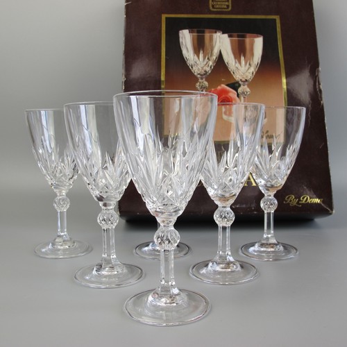 Cut crystal glass - glass, glasses