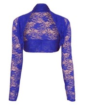 Ladies Stretchy Lace Cropped