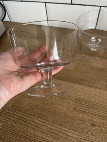 Vintage set clear glass - 4,