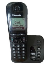 Panasonic KX-TGC220E Single Cordless Home Phone & Answering Machine Black