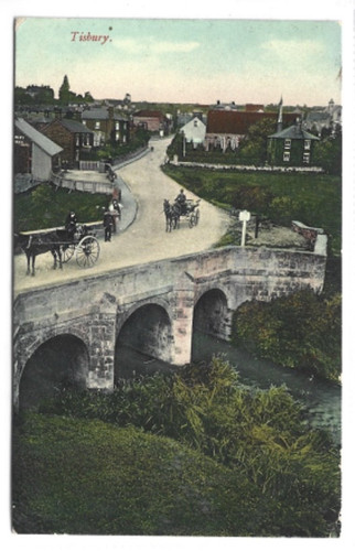 Printed postcard main road - ,