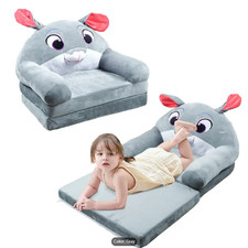 Cute Rabbit Cartoon Foldable Sofa Backrest Armchair 2 in 1 Foldable Sofa USED
