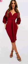 Boohoo OFF THE SHOULDER WRAP