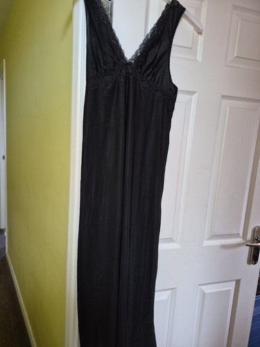 Ladies black nightdress - black,