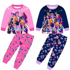 Kids Boys Kpop Girls Demon Hunters Pyjamas Top Pants Outfits Nightwear Pjs Set