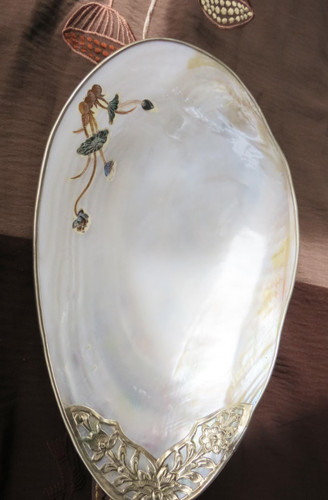 Mother pearl bowl 30 32cm - mother-of-pearl, 30-32cm