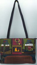 Yoshi of Lichfield Christmas winter fireside lounge scene grab shoulder bag