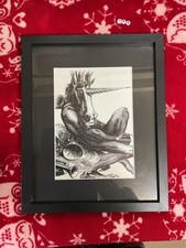 Rare FRAMED ART PRINT , Occult