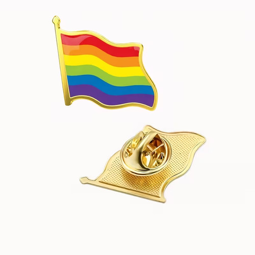 Lgbtq flag lapel pin badge - lgbtq+,