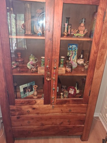 Unique wooden display cabinet - unique,