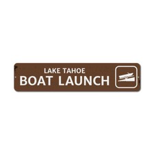 Boat Launch Lake Sign, Custom