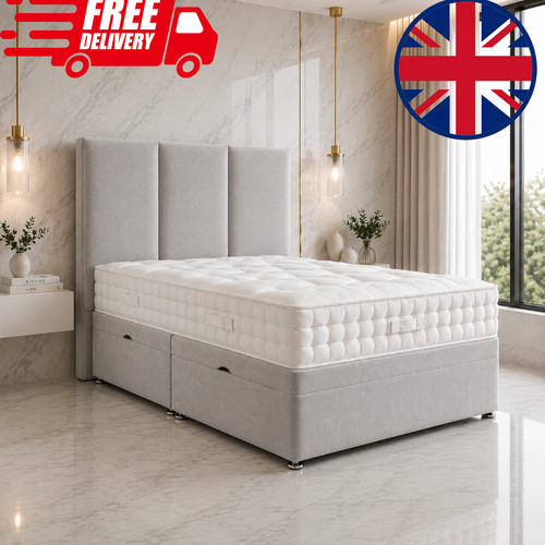 Plush velvet ottoman divan bed - divan,