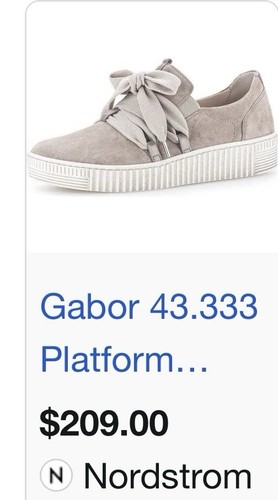 Gabor platform sneakers with - platform,