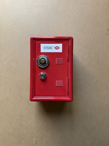 Hsbc safe money box dial - money,