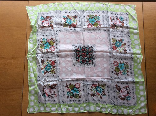 Vintage silk womens scarf - vintage,