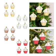 4Pcs Christmas Cupcake