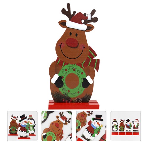 1pc wooden christmas - 1pc, desktop