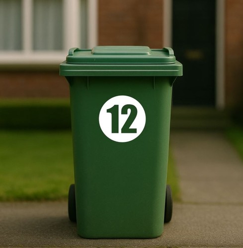 Personalised bin number - ,
