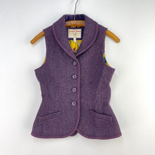 Joules tweed gilet womens - tweed,