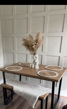Dunelm Vixen Dining 4 Seat Table And 2 Seater Bench