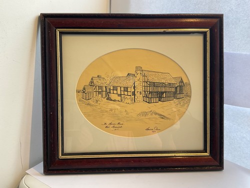 Framed vintage print - vintage, print: