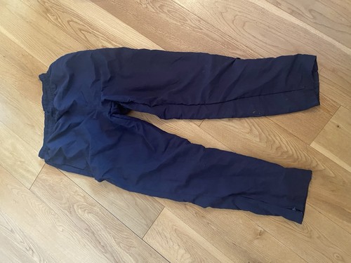 Navy track bottoms size by - size, s