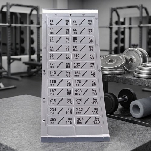Weight plate label stickers - weight,
