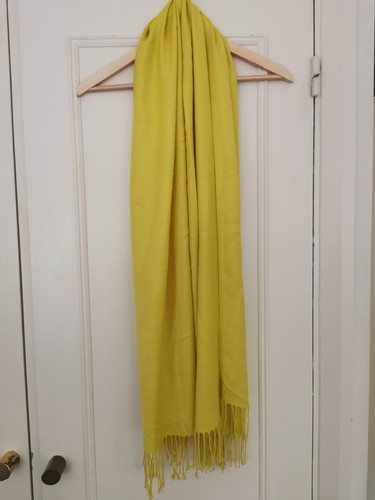 Zara yellow scarf solid - zara,