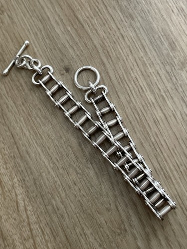 Sterling silver bracelet bike - silver,