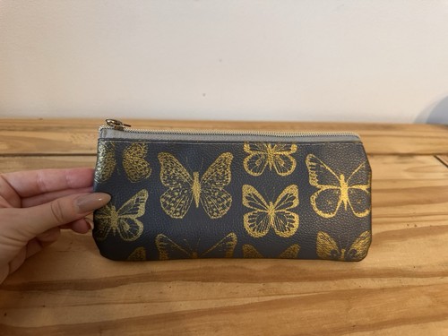 Grey and gold butterfly pencil - and,