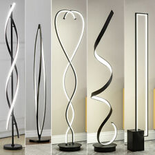 Tall LED Floor Lamp Reading Standing Spiral Lamp Cool White LED Modern Room Lamp