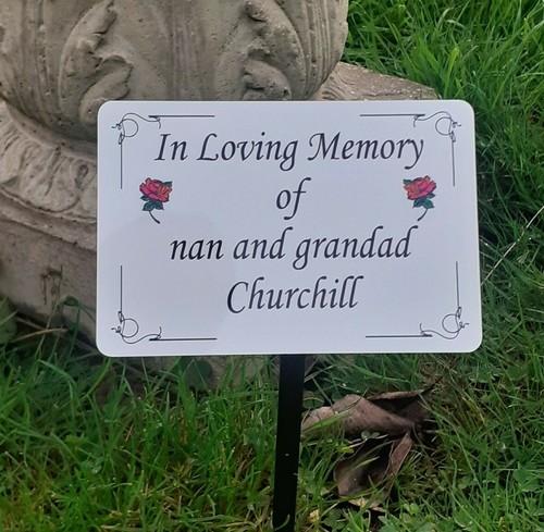 Personalised memorial plaque - memorial,