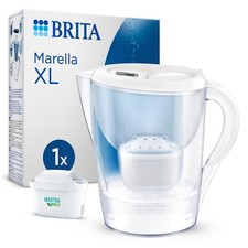 BRITA Marella XL Water Filter Jug White 3.5L & 1x MAXTRA PRO All-in-1 Cartridge