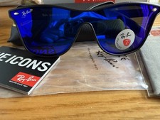 Ray-Ban Wayfarer Matt Black frame RB4440 Purple Lens ideal Xmas gift 3800/90