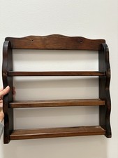 Vintage Wooden Spice Rack Wall