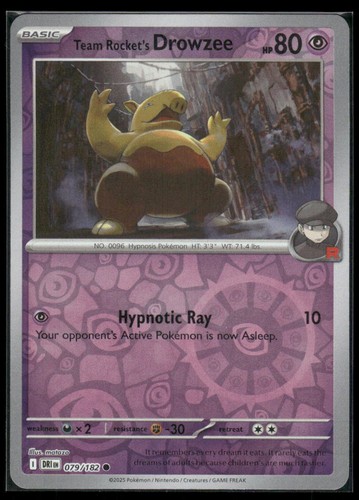 Team rocket drowzee - rocket's, 079/182