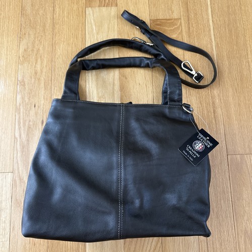 Satchel genuine leather - genuine, 3