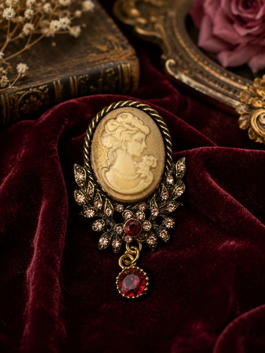 Vintage style cameo - style,