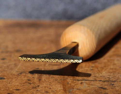 Brass bookbinder hand tool - brass,