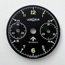Lemania - Cal. 2220 - Chrono - Dial Face - Wrist Watch - Face Dial