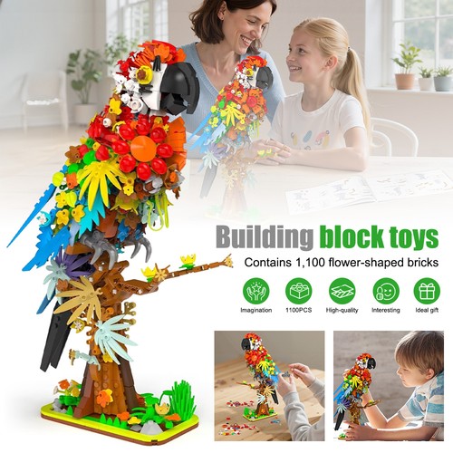 1100pcs parrot flower - parrot,