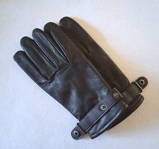 Mens Dark Brown Leather Gloves
