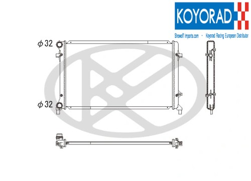 Engine cooling radiator - engine,