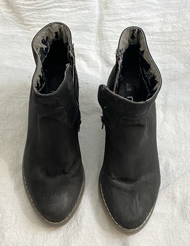 Vintage next black suede - black,